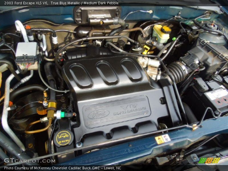 True Blue Metallic / Medium Dark Pebble 2003 Ford Escape XLS V6