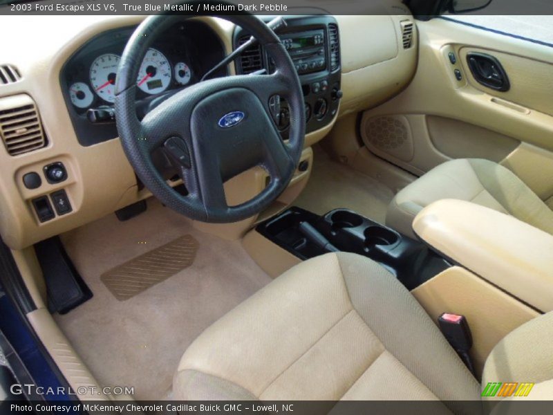 True Blue Metallic / Medium Dark Pebble 2003 Ford Escape XLS V6