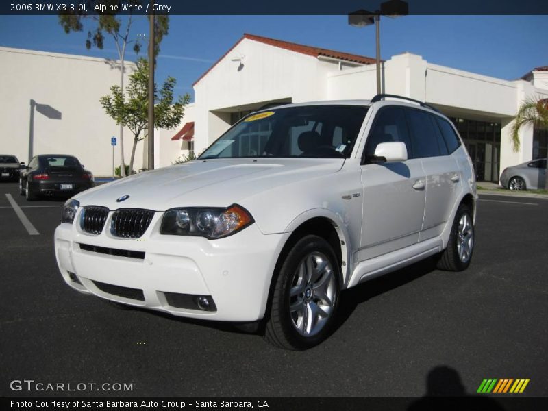 Alpine White / Grey 2006 BMW X3 3.0i