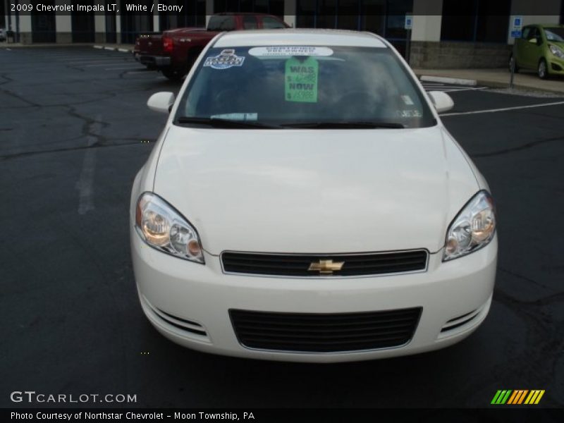 White / Ebony 2009 Chevrolet Impala LT