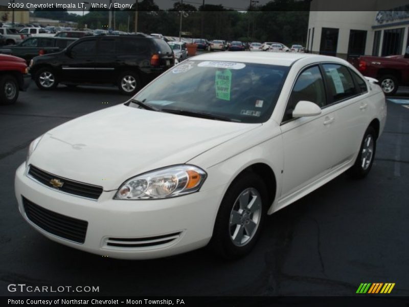 White / Ebony 2009 Chevrolet Impala LT