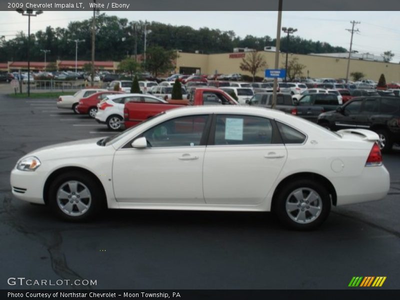 White / Ebony 2009 Chevrolet Impala LT