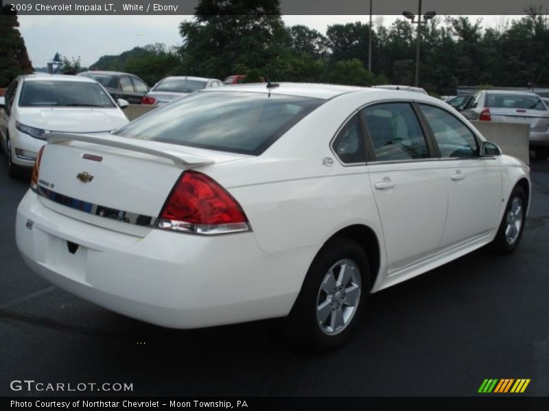 White / Ebony 2009 Chevrolet Impala LT
