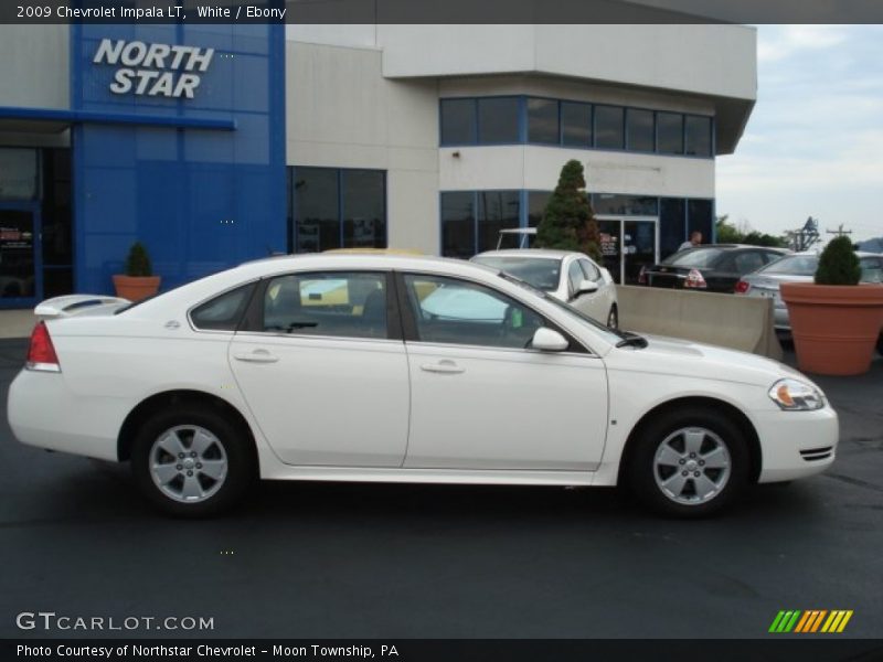 White / Ebony 2009 Chevrolet Impala LT
