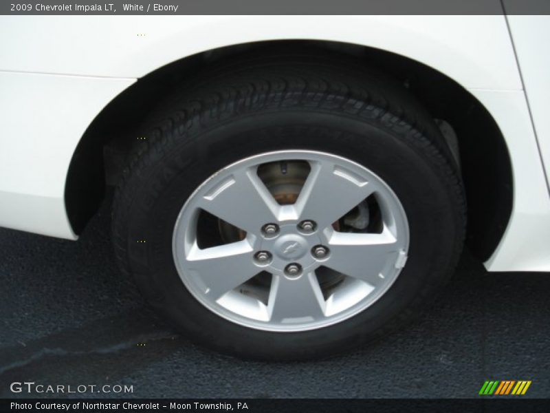 White / Ebony 2009 Chevrolet Impala LT