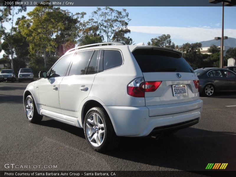 Alpine White / Grey 2006 BMW X3 3.0i