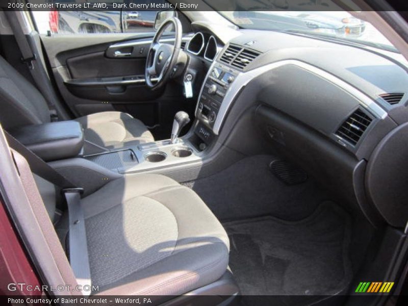 Dark Cherry Metallic / Ebony 2009 Chevrolet Traverse LT AWD