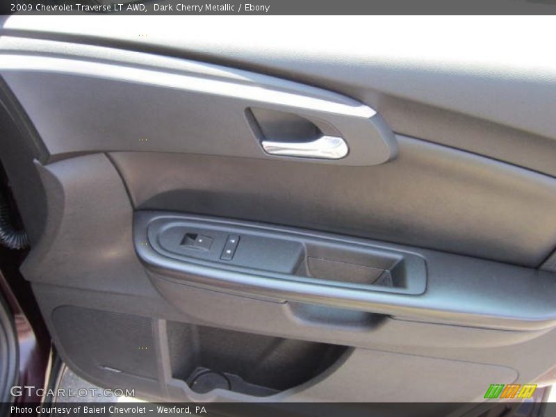 Dark Cherry Metallic / Ebony 2009 Chevrolet Traverse LT AWD