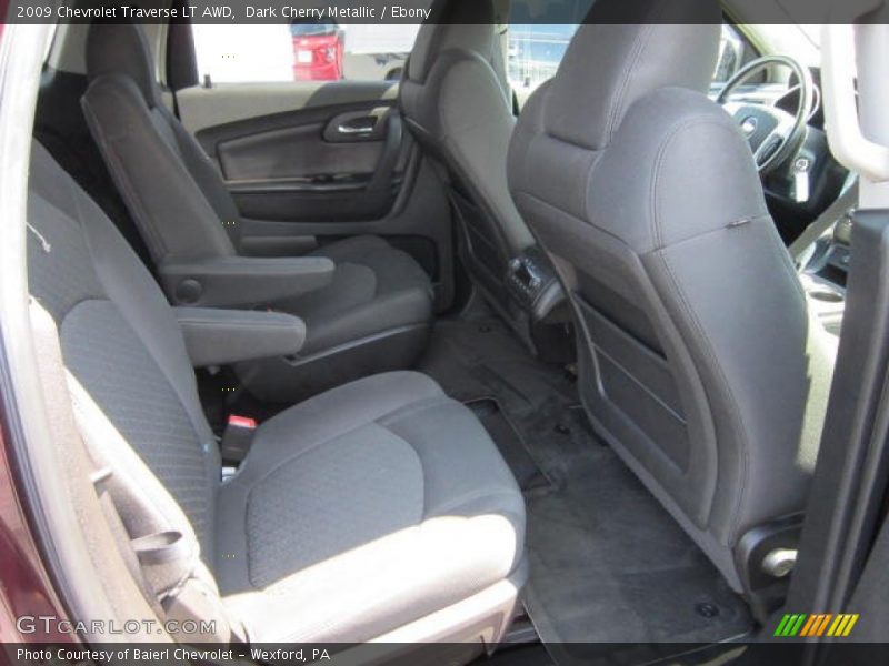 Dark Cherry Metallic / Ebony 2009 Chevrolet Traverse LT AWD