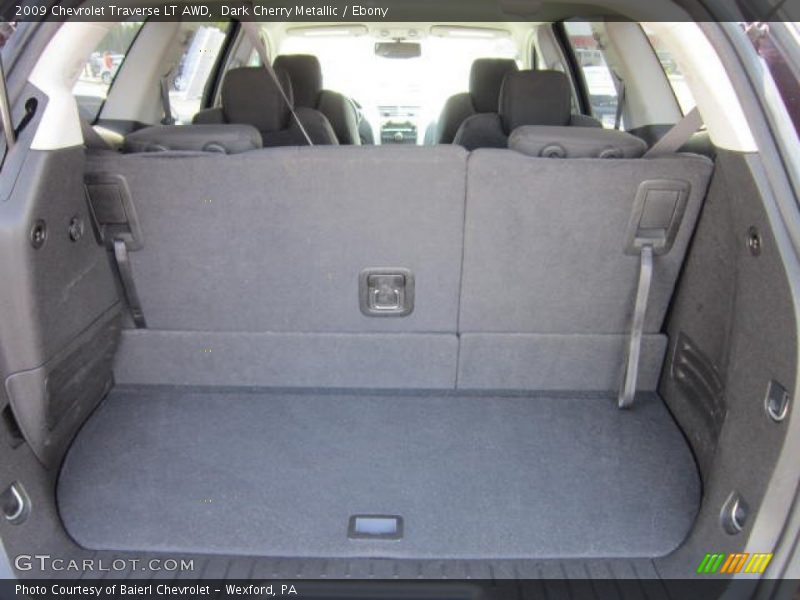 Dark Cherry Metallic / Ebony 2009 Chevrolet Traverse LT AWD