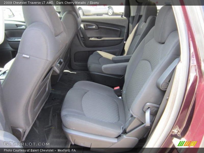 Dark Cherry Metallic / Ebony 2009 Chevrolet Traverse LT AWD