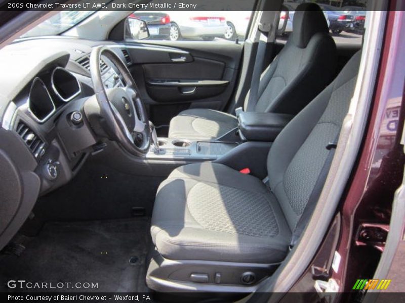 Dark Cherry Metallic / Ebony 2009 Chevrolet Traverse LT AWD