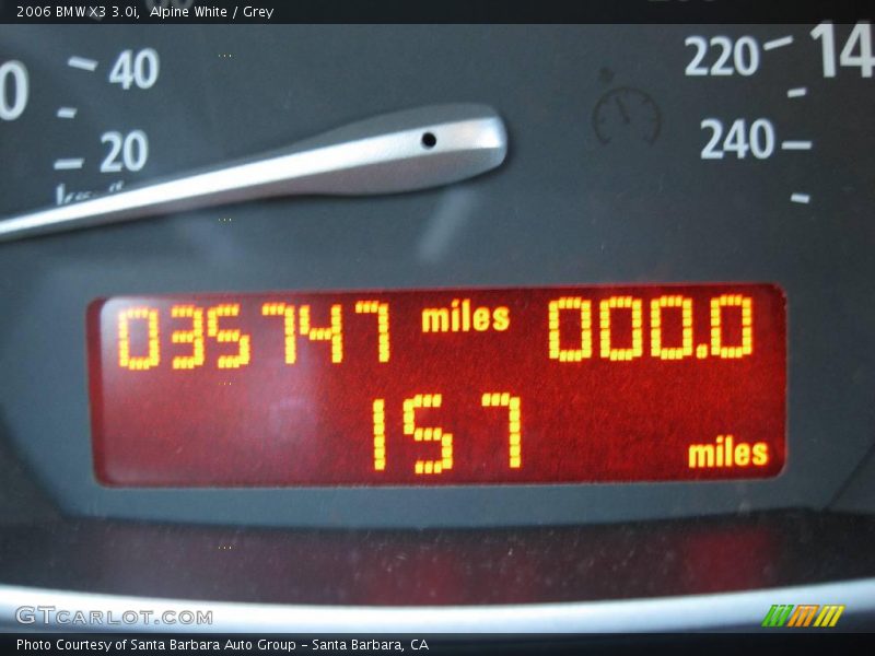 Alpine White / Grey 2006 BMW X3 3.0i