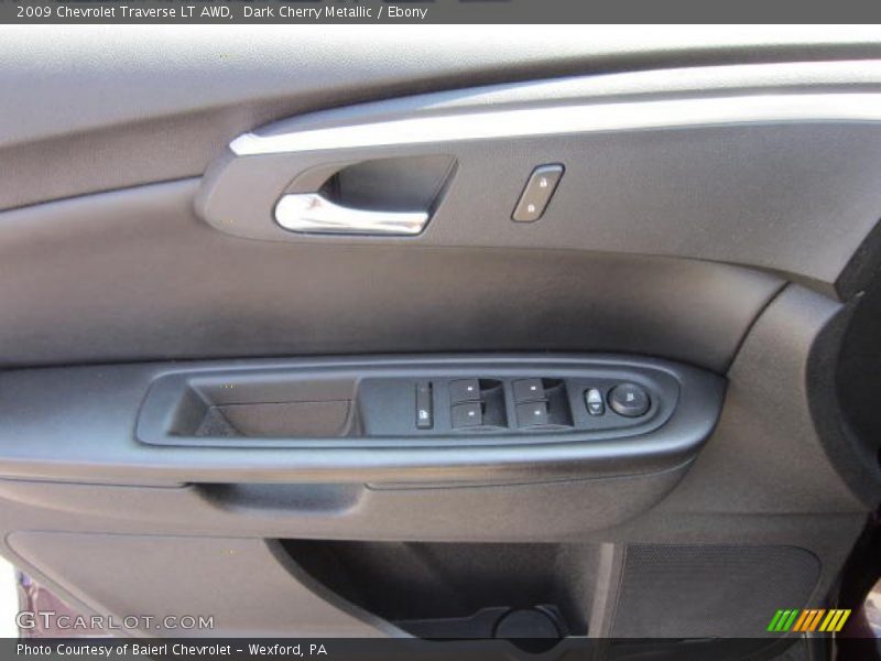 Dark Cherry Metallic / Ebony 2009 Chevrolet Traverse LT AWD