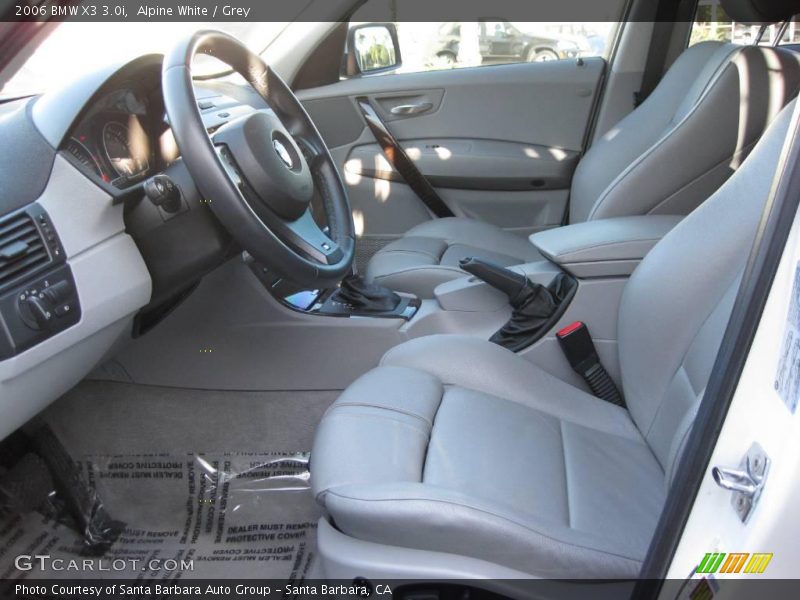 Alpine White / Grey 2006 BMW X3 3.0i