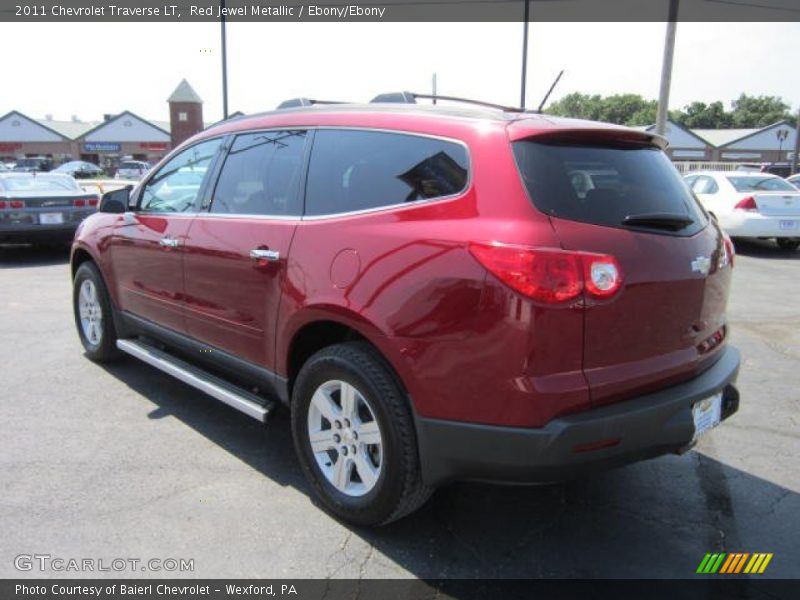 Red Jewel Metallic / Ebony/Ebony 2011 Chevrolet Traverse LT