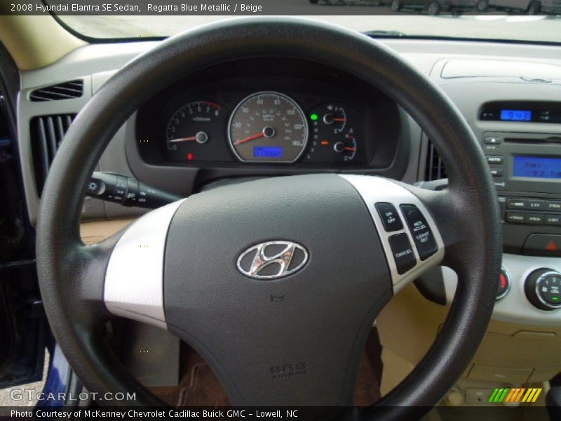  2008 Elantra SE Sedan Steering Wheel