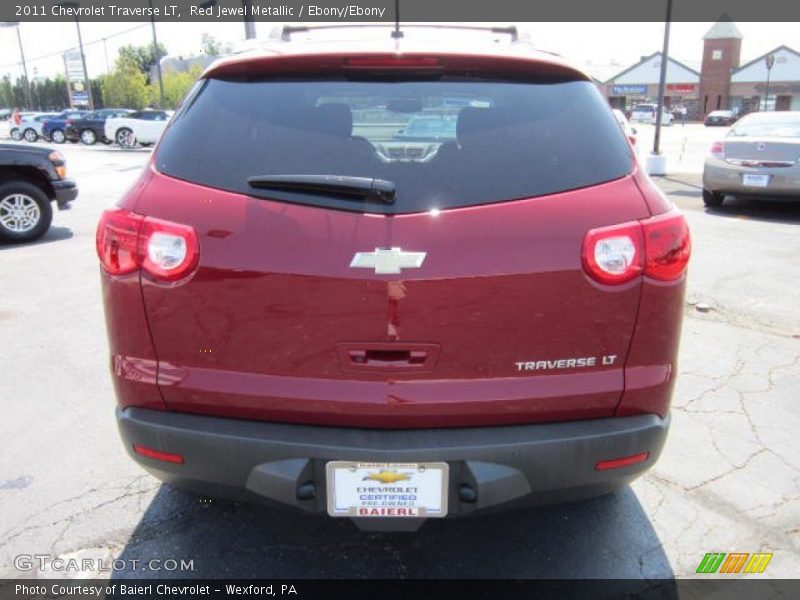 Red Jewel Metallic / Ebony/Ebony 2011 Chevrolet Traverse LT