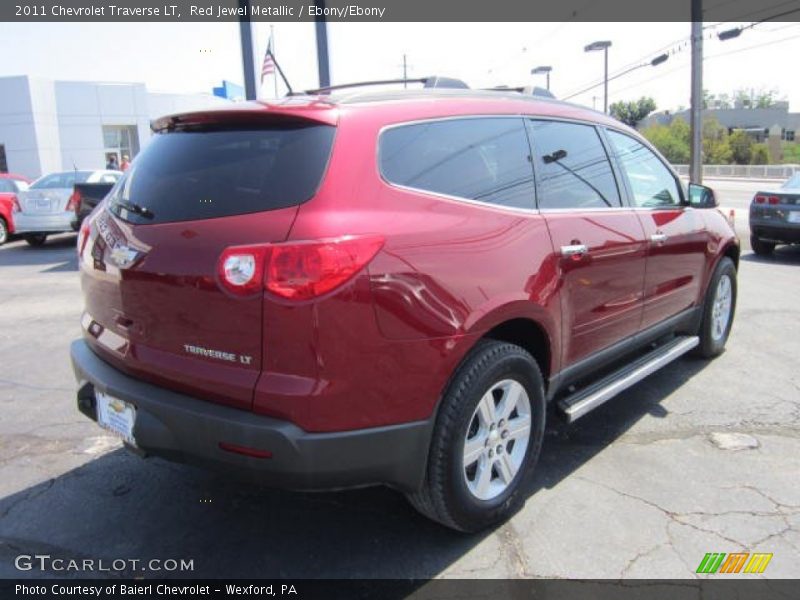 Red Jewel Metallic / Ebony/Ebony 2011 Chevrolet Traverse LT