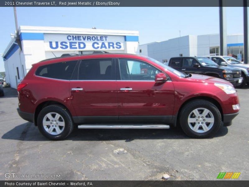 Red Jewel Metallic / Ebony/Ebony 2011 Chevrolet Traverse LT