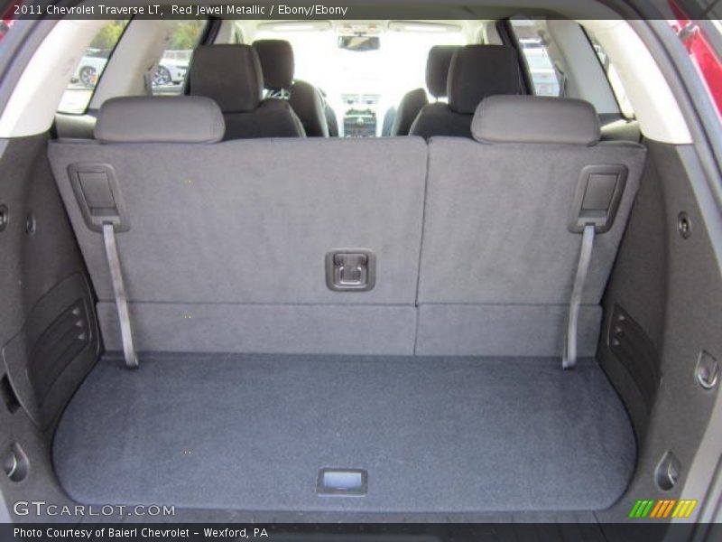 Red Jewel Metallic / Ebony/Ebony 2011 Chevrolet Traverse LT