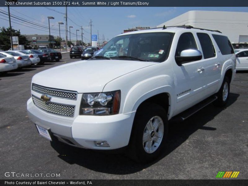 Summit White / Light Titanium/Ebony 2007 Chevrolet Suburban 1500 Z71 4x4