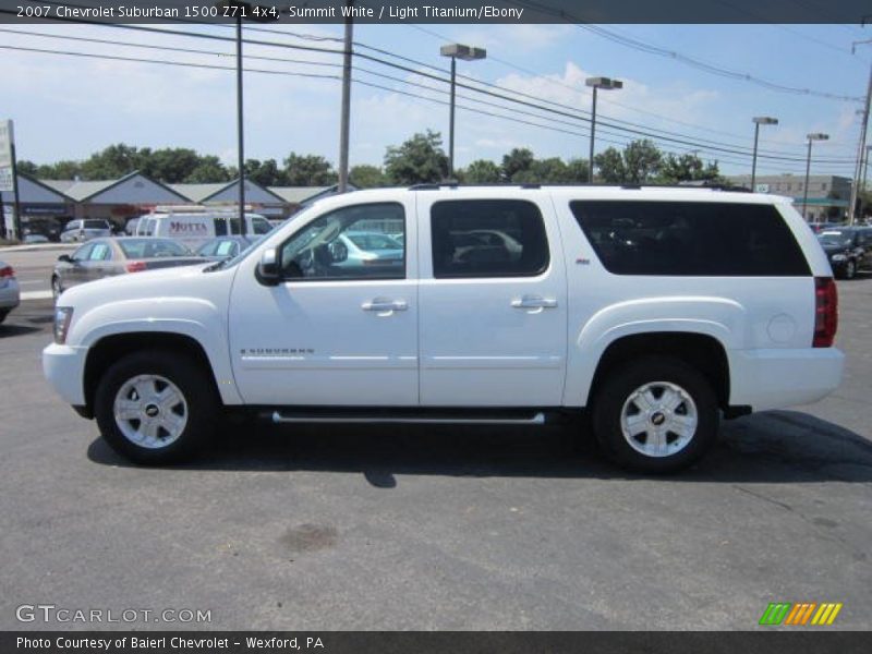 Summit White / Light Titanium/Ebony 2007 Chevrolet Suburban 1500 Z71 4x4