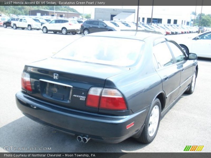 Eucalyptus Green Pearl / Ivory 1997 Honda Accord EX V6 Sedan