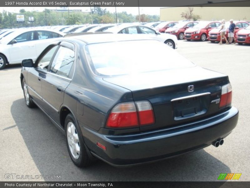 Eucalyptus Green Pearl / Ivory 1997 Honda Accord EX V6 Sedan