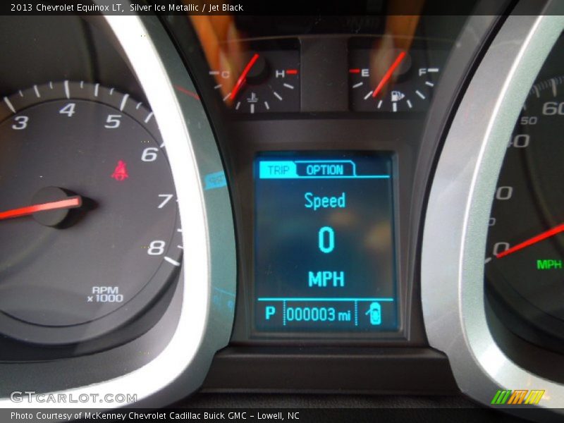 Silver Ice Metallic / Jet Black 2013 Chevrolet Equinox LT