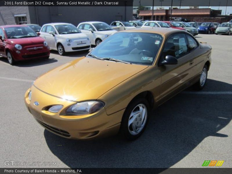 Sunray Gold Metallic / Dark Charcoal 2001 Ford Escort ZX2 Coupe