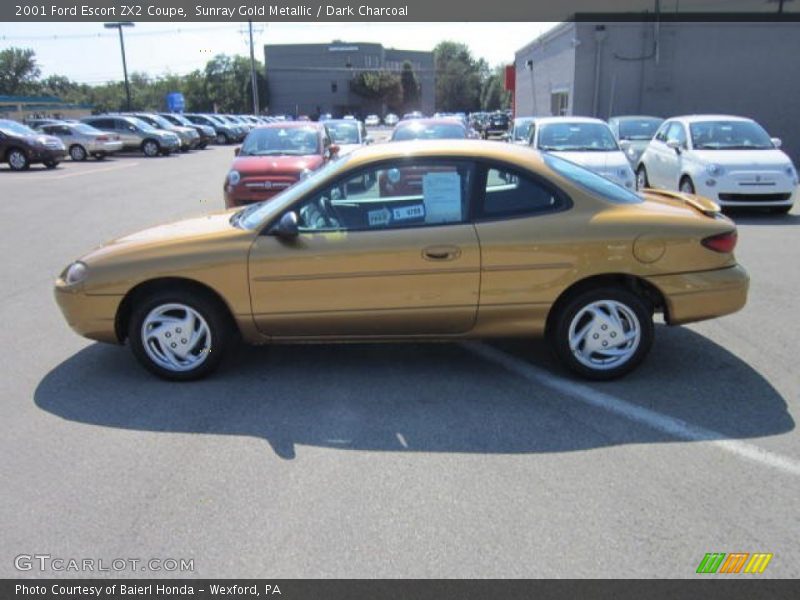 Sunray Gold Metallic / Dark Charcoal 2001 Ford Escort ZX2 Coupe