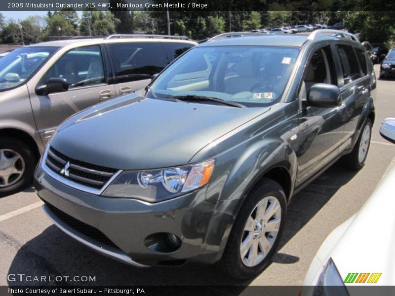 Manitoba Green Metallic / Beige 2008 Mitsubishi Outlander XLS 4WD
