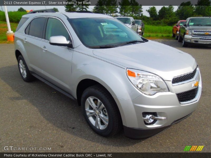 Silver Ice Metallic / Jet Black 2013 Chevrolet Equinox LT