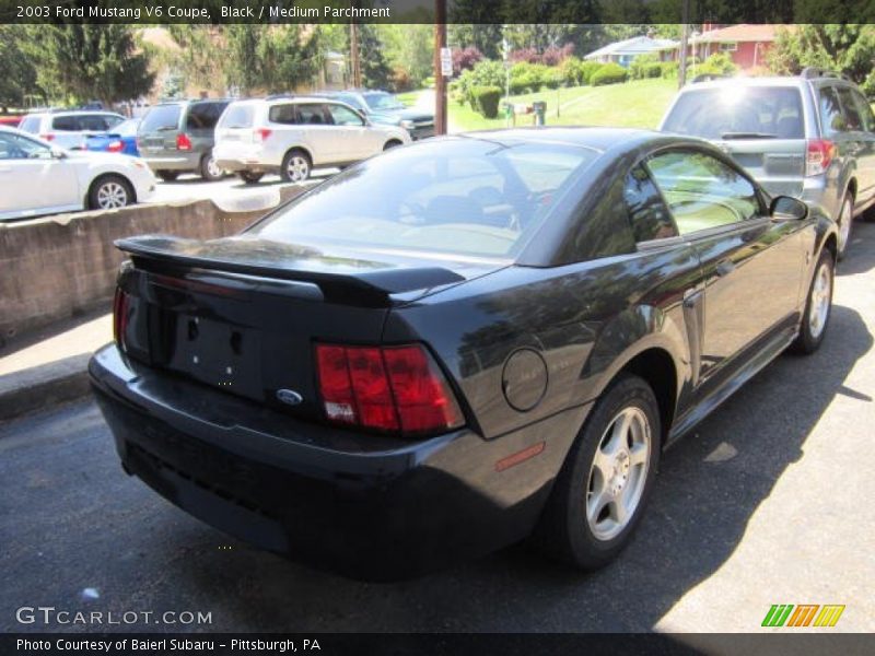 Black / Medium Parchment 2003 Ford Mustang V6 Coupe