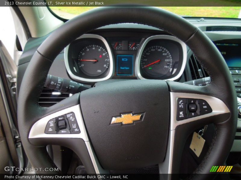 Silver Ice Metallic / Jet Black 2013 Chevrolet Equinox LT
