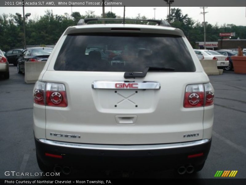 White Diamond Tintcoat / Cashmere 2011 GMC Acadia SLT AWD