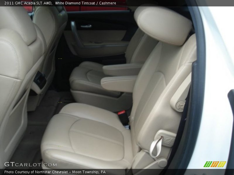 White Diamond Tintcoat / Cashmere 2011 GMC Acadia SLT AWD