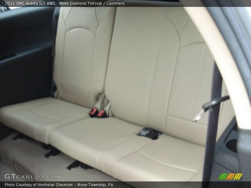 White Diamond Tintcoat / Cashmere 2011 GMC Acadia SLT AWD