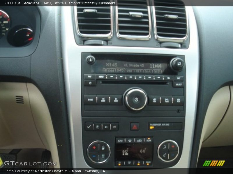 White Diamond Tintcoat / Cashmere 2011 GMC Acadia SLT AWD
