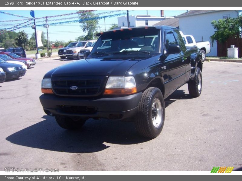 Black Clearcoat / Dark Graphite 1999 Ford Ranger XLT Extended Cab 4x4