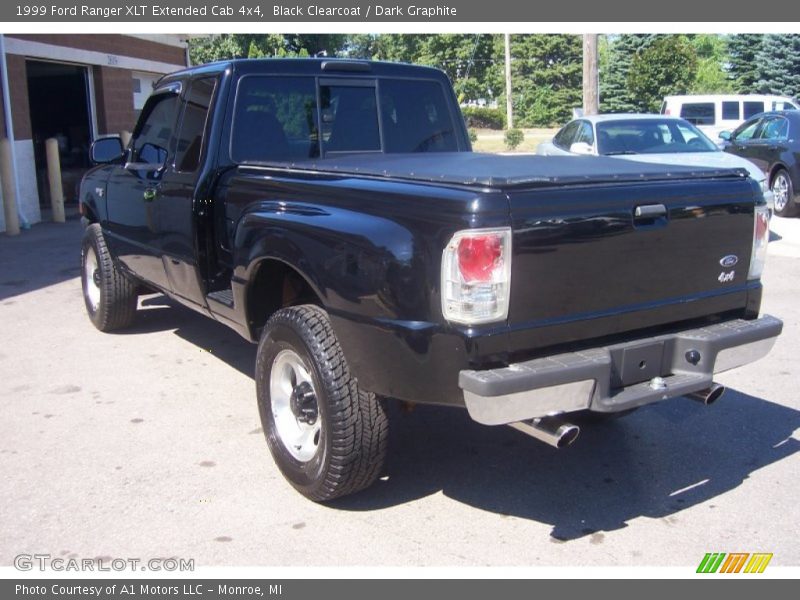 Black Clearcoat / Dark Graphite 1999 Ford Ranger XLT Extended Cab 4x4