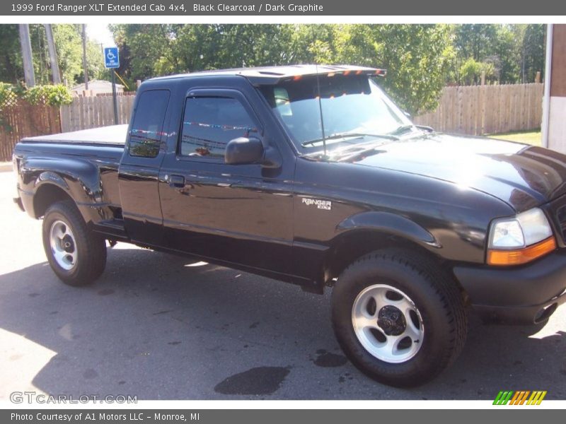 Black Clearcoat / Dark Graphite 1999 Ford Ranger XLT Extended Cab 4x4