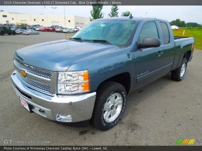 Blue Granite Metallic / Ebony 2013 Chevrolet Silverado 1500 LT Extended Cab