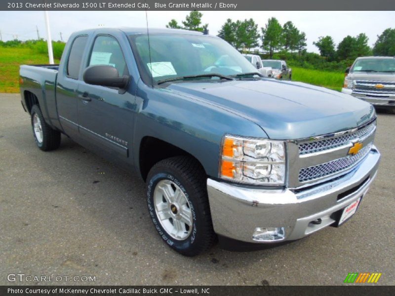 Blue Granite Metallic / Ebony 2013 Chevrolet Silverado 1500 LT Extended Cab