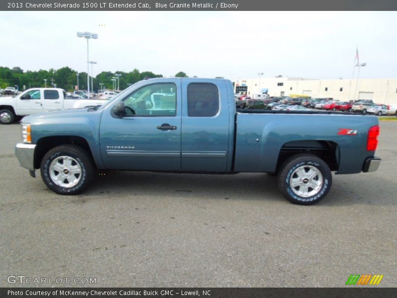 Blue Granite Metallic / Ebony 2013 Chevrolet Silverado 1500 LT Extended Cab