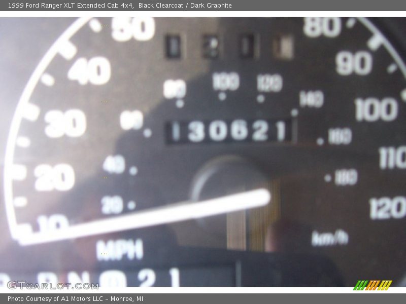 Black Clearcoat / Dark Graphite 1999 Ford Ranger XLT Extended Cab 4x4