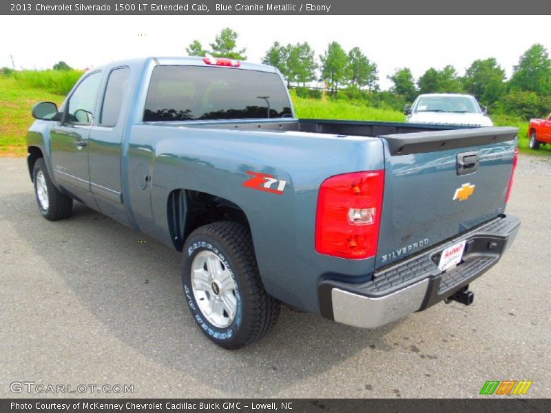 Blue Granite Metallic / Ebony 2013 Chevrolet Silverado 1500 LT Extended Cab