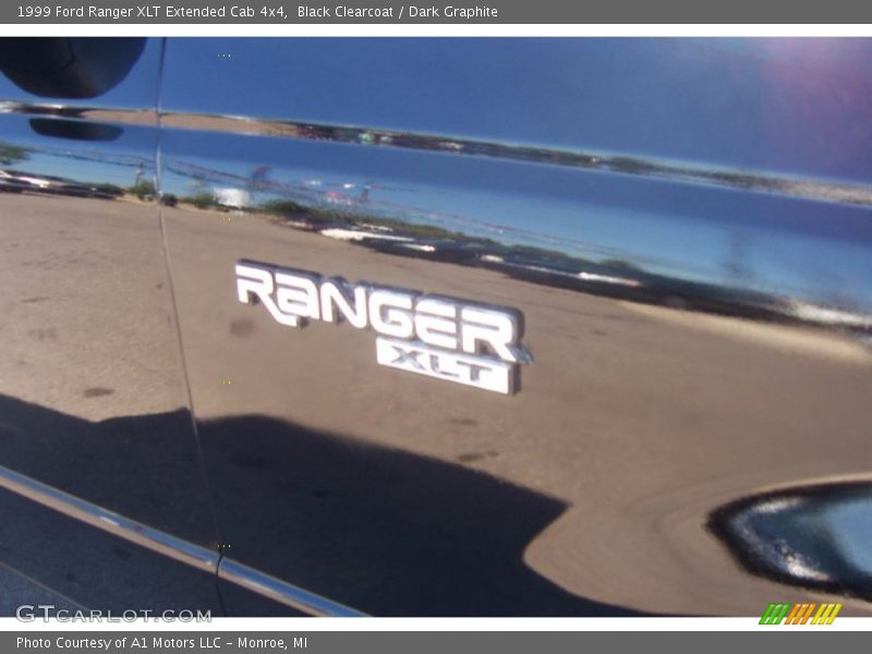 Black Clearcoat / Dark Graphite 1999 Ford Ranger XLT Extended Cab 4x4