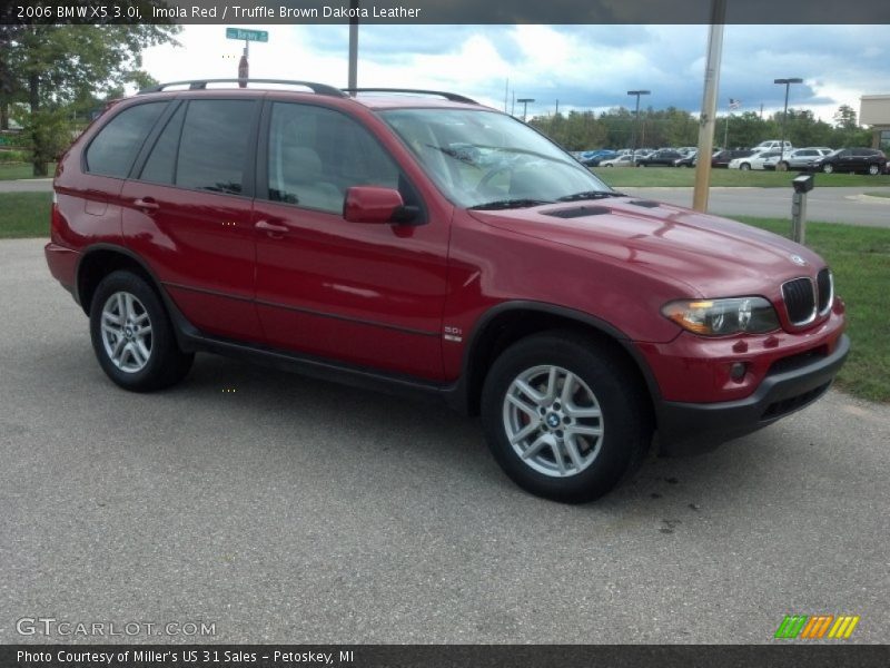 Imola Red / Truffle Brown Dakota Leather 2006 BMW X5 3.0i